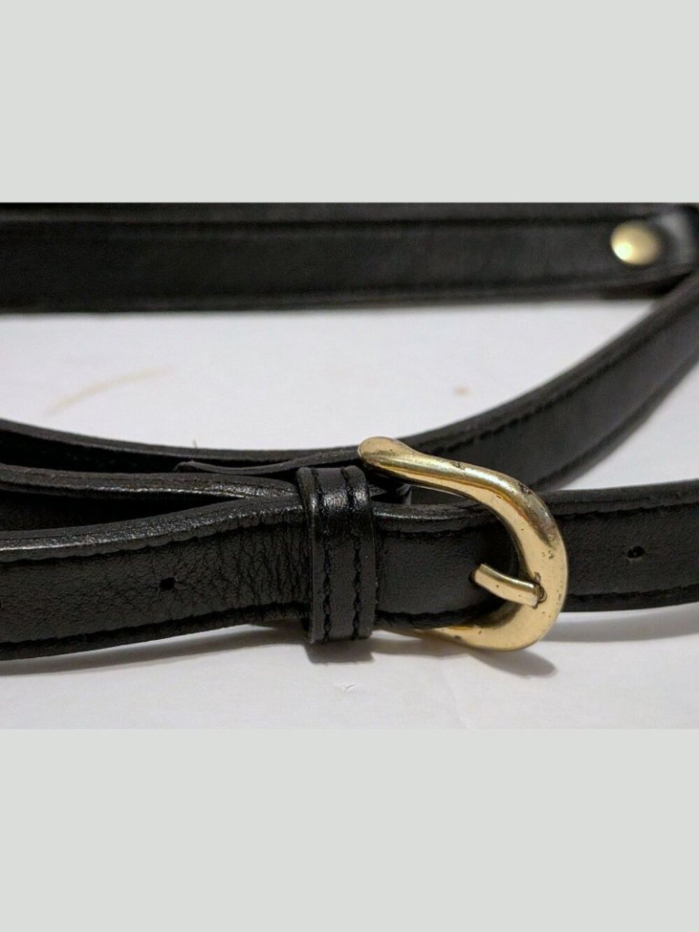 RARE Vintage Coach LEATHER Replacement Strap FOR STATION BAG 5130 BLACK - Picture 5 of 5